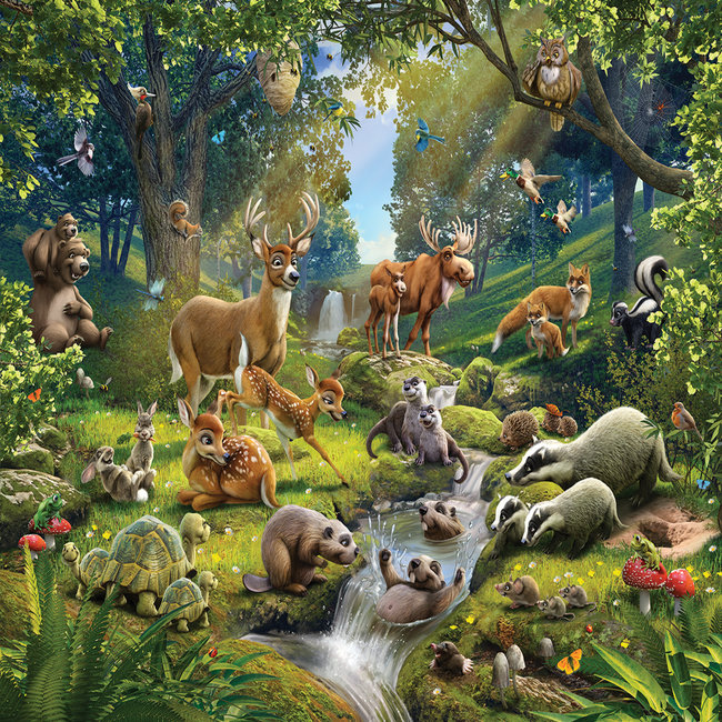 Animals of the Forest SM70 - Studio Wallcoverings & Services